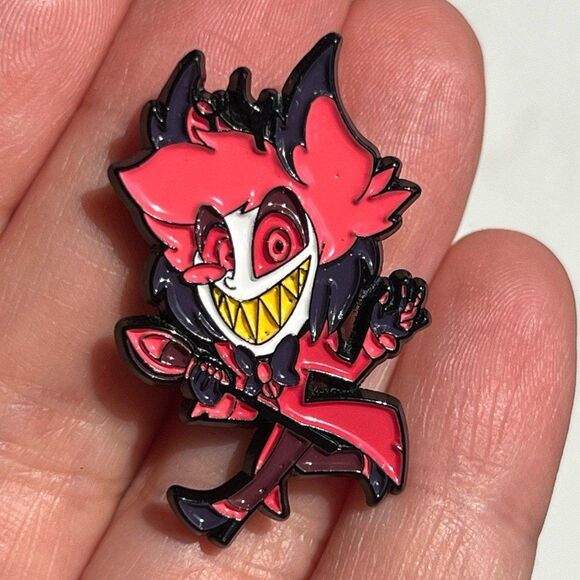 Hazbin Hotel Alastor Chibi Enamel Pin - Picture 6 of 7